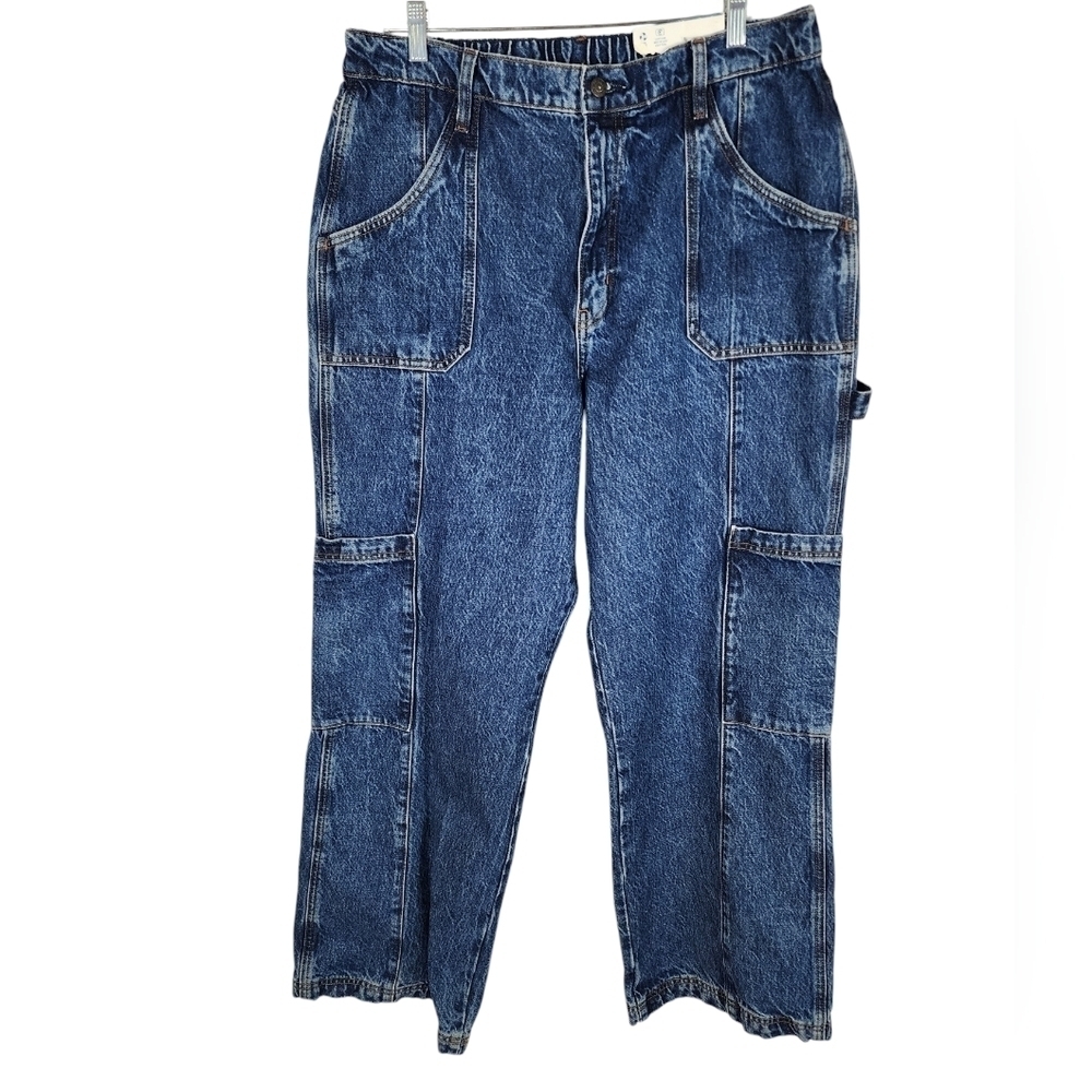 Arizona Juniors High Rise Slouchy Wide Leg Skater Jeans Size 17 NEW